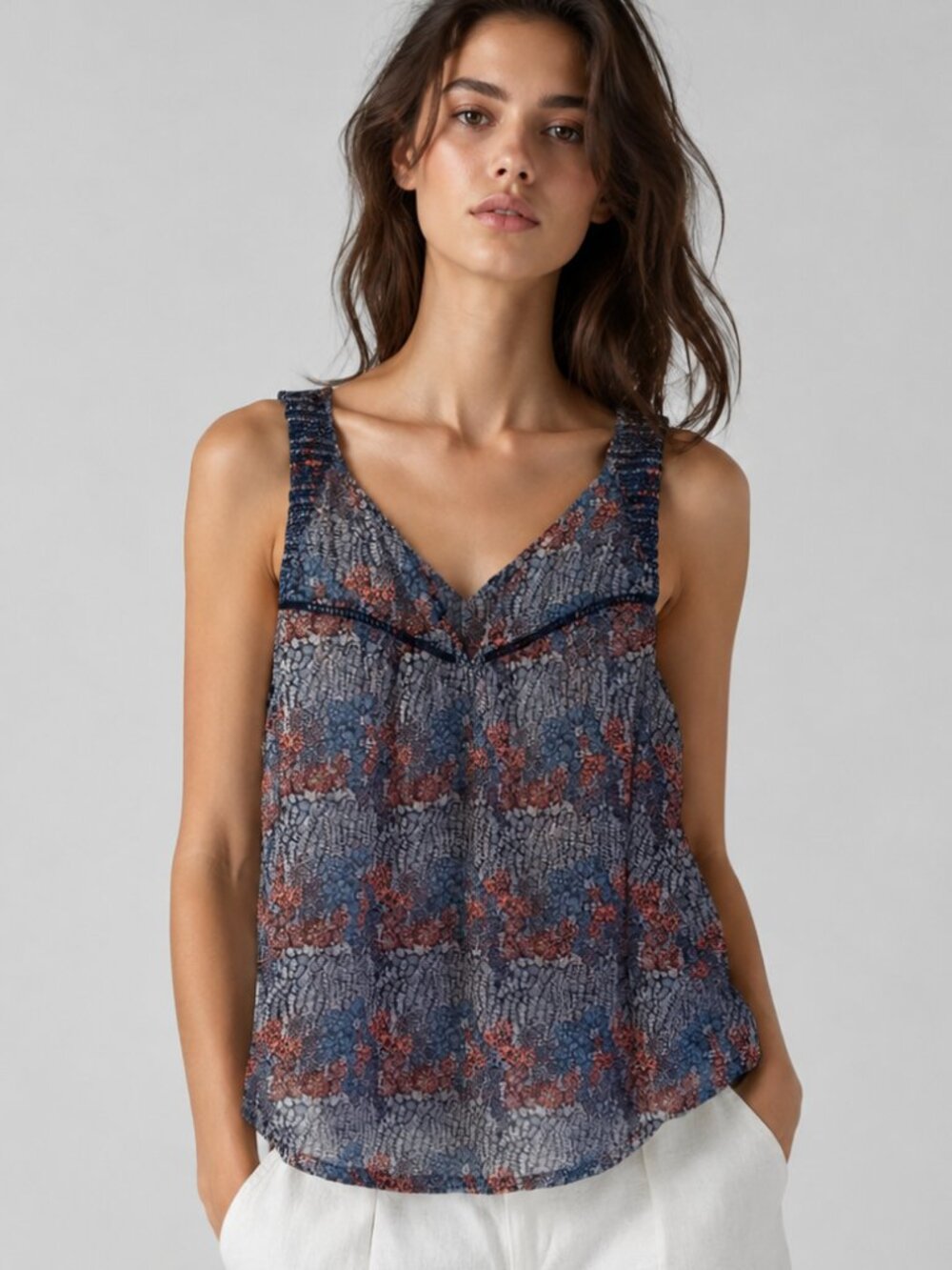 Hollister Sheer Floral Blouse